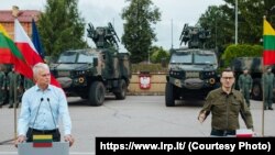 Кіраўнік польскага ўраду Матэвуш Маравецкі і прэзыдэнт Літвы Гітанас Наўседа ў Сувалках