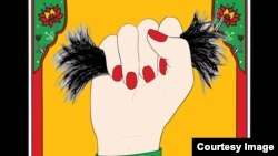 اثری از روشی روزبهانی در نمایشگاه «زن زندگی آزادی» در موزه شهر زاربروکن در آلمان