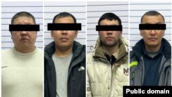 Башкы прокуратура тараткан кармалган шектүүлөрдүн сүрөтү. 
