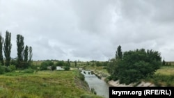 Річка Біюк-Карасу нижче гребель Білогірського та Тайганського водосховищ