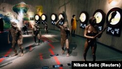 نمایه سیر تکاملی بشر در موزه‌ای در کرواسی