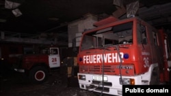 Пожежна частина в Україні після обстрілу, фото ілюстративне