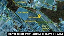 План розподілу лісу у Брюховичах під Львовом
