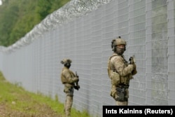 На латвійсько-білоруському кордоні