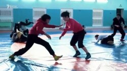 Ташкенттен жеңиш менен кайткан балбан кыздар