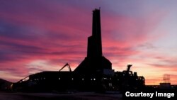 A drilling rig on Russia's Sakhalin Island (file photo)