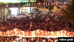 Чет элдик агент мыйзамына каршы акция. Тбилиси. 24-май, 2024-жыл