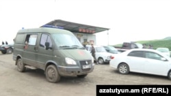 Շտապօգնության մեքենան դուրս է գալիս Խեյրիմլիից, 6-ը մայիսի, 2024թ.