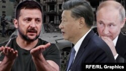 Лідери України, Китаю та Росії (колаж)