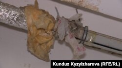 Жильцы «Джал-Ордо» недовольны качеством строительства. Фото сделано в подвале одного из домов комплекса.