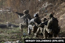 Военнослужащие ВСУ тренируются на полигоне под Киевом