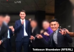 Рустам Жапаров (слева) и Дастан Эрмекбай уулу. Фото найдено авторами расследования.