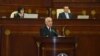Azerbaijan -- Prime Minister Ali Asadov presents addressed the parliament, Baku, 17Mar2023.