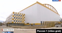 Ангар на території Казанського авіазаводу, який звели у 2023 році