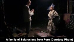 Падчас цырымоніі аяваскі