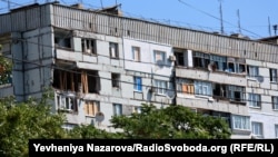 Наслідки попередніх російських обстрілів Степногірська, серпень 2023 року