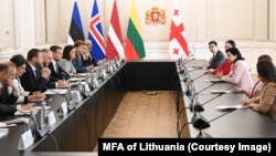 Զուրաբիշվիի հանդիպումը Լատվիայի, Լիտվայի, Էստոնիայի և Իսլանդիայի արտգործնախարարների հետ, 15-ը մայիսի, 2024թ․
