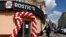 People walk past a former KFC restaurant reopened as Rostic's in Moscow on April 25. 