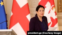 Վրաստանի նախագահ Սալոմե Զուրաբիշվիլին, արխիվ, Թբիլիսի: 