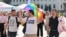 Bulgarians participate in Pride events in the capital, Sofia, on June 22.