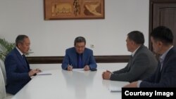 Совещание под руководством председателя Верховного суда КР Замирбека Базарбекова, 21 сентября 2023 г.