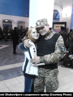 Олександр Жуков з дочкою Євгенією