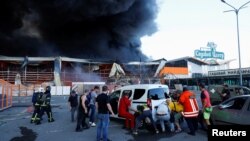 Харьковдогу гипермаркетке жасалган чабуулдун кесепети. 25-май, 2024-жыл.