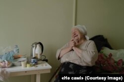 Жінка евакуйована волонтерами з Курахово Донецької Області (Архів Олександри Сахарук)