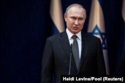 عکس آرشیوی از سفر ولادیمیر پوتین به اورشلیم در سال ۲۰۲۰