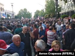 Митинг, организованный партией "Грузинская мечта"