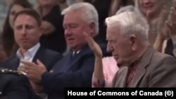  Ярослав Гунька в парламенте Канады. Фрагмент трансляции 