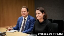 Франак Вячорка і Сьвятлана Ціханоўская, архіўнае ілюстрацыйнае фота