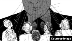 "Путин облучает людей", работа Алексея Ковальчука