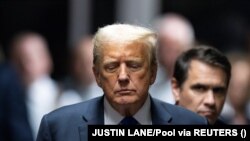 Колишній президент США та кандидат у президенти від Республіканської партії Дональд Трамп виступає перед пресою після судового засідання в Нью-Йорку, 30 травня 2024 року