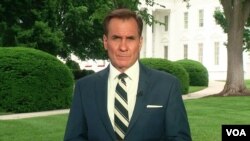 Радник Білого дому з комунікацій, Джон Кірбі під час інтерв'ю для «Голосу Америки»