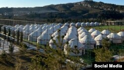 Кахраманмараш шаарындагы боз үйлөр 