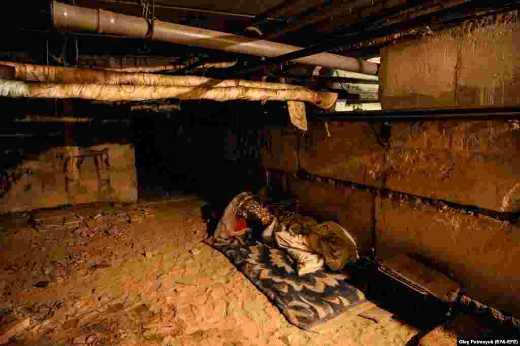 This was the condition of a bomb shelter in the basement of an apartment block in Kyiv, photographed on June 5.&nbsp;