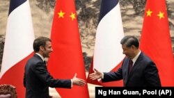 Встреча Эммануэля Макрона и Си Цзиньпина в Пекине 6 апреля