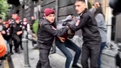 Police Use Force Against Protesters In Yerevan