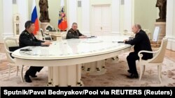 Վլադիմիր Պուտին-Լի Շանգֆու-Սերգեյ Շոյգու հանդիպում Մոսկվայում, 16-ը ապրիլի, 2023թ․