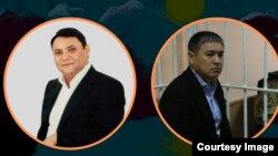 Райымбек Матраимов жана Камчы Көлбаев. Коллаж