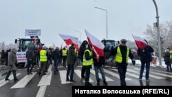 Протест польських фермерів. Блокада кордону в пункті пропуску «Дорогуськ», Польща, 9 лютого 2024 року