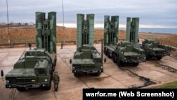 Російські системи С-400 в окупованій Євпаторії, квітень 2023 року