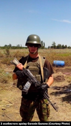 Євгеній Балан в Луганському аеропорту