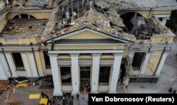Зруйнаваны расейскай ракетай праваслаўны сабор у Адэсе, 23 ліпеня 2023