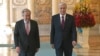 Kazakh President Qasym-Zhomart Toqaev (left) meets with visiting UN Secretary-General Antonio Guterres in Astana on July 3. 