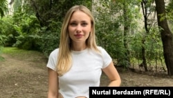 Kazakh activist Maria Kochneva (file photo)