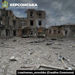 Наслідки обстрілу Херсону