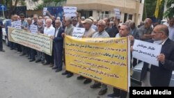 تجمع اعتراضی بازنشستگان مخابرات مشهد، دوشنبه اول خرداد ۱۴۰۲