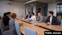 Падчас сустрэчы.